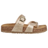  χρυσό footbed σανδάλι