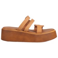  ταμπα δερμάτινο flatform σανδάλι