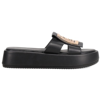 μαύρο flatform σανδάλι