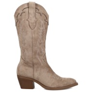  μπεζ western μπότα