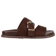 καφέ footbed σανδάλι