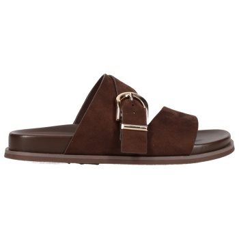 καφέ footbed σανδάλι