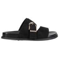  μαύρο footbed σανδάλι