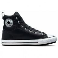  converse chuck taylor all star faux leather berkshire boot 171448c μαύρο
