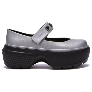 crocs stomp metallic mary jane