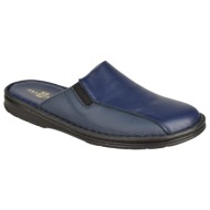  ανδρικές δερμάτινες παντόφλες | υφαντίδης | ανατομικές | 115883 | μπλε