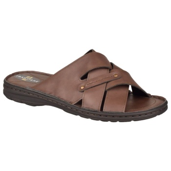 ανδρικές δερμάτινες παντόφλες |