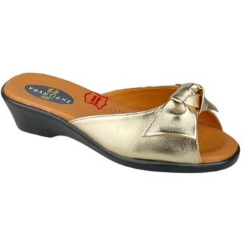 γυναικείες δερμάτινες παντόφλες |