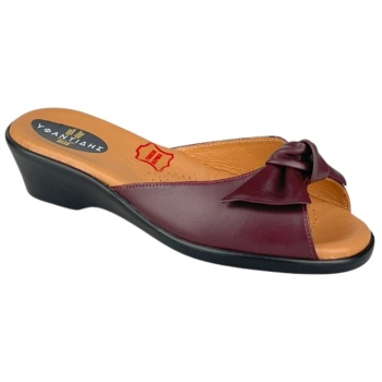 γυναικείες δερμάτινες παντόφλες |