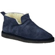  ανδρικές δερμάτινες παντόφλες σπιτιού | υφαντίδης | 110001 | μπλε