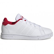  παπουτσι adidas sport inspired advantage λευκο/κοκκινο