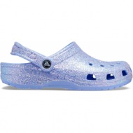  παπουτσια crocs classic glitter clog 205942-5q6 μπλε