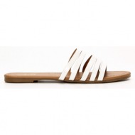  luigi design - flat σανδάλια με λουριά - λευκό