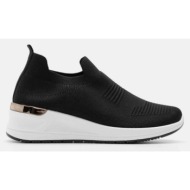 sneakers κάλτσα με πλατφόρμα - άσπρο+μαύρο