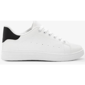 sneakers basic - άσπρο+μαύρο σε προσφορά