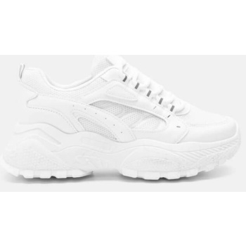 sneakers chunky με δίχτυ - λευκό σε προσφορά