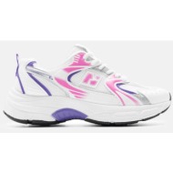  sneakers σε συνδυασμό χρωμάτων με δίχτυ - ροζ