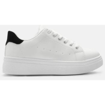 sneakers δίσολα - άσπρο+μαύρο σε προσφορά