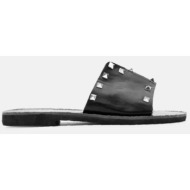  luigi design - flat σανδάλια με τρουκς - μαύρο