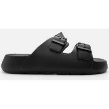 παντόφλες με διπλές τόκες - μαύρο σε προσφορά