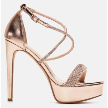 πέδιλα στιλέτο με φιάπα & strass  σε προσφορά