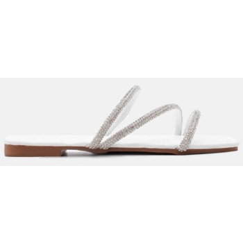 flat σανδάλια με λουράκια απο strass  σε προσφορά