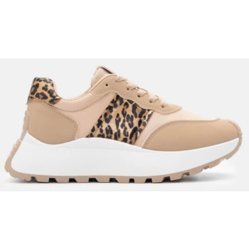 sneakers με λεπτομέρεια animal print  σε προσφορά