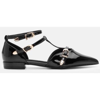 γοβάκια μυτερά με λουράκια & μπαρέτα  σε προσφορά