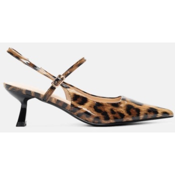 γόβες μυτερές slingback - animal print σε προσφορά