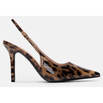 γόβες slingback με το΄κα - animal print σε προσφορά