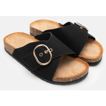 σανδάλια flatform με τόκα - μαύρο σε προσφορά