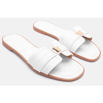 flat σανδάλια με διακοσμητικό - λευκό σε προσφορά