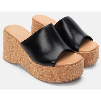 πλατφόρμες με φαρδιά φάσα - μαύρο σε προσφορά