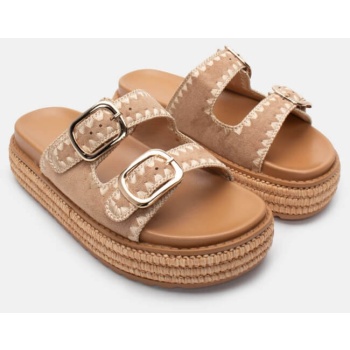 σανδάλια flatform με κέντημα  σε προσφορά