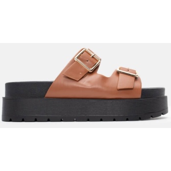 σανδάλια flatform με διπλές τόκες  σε προσφορά