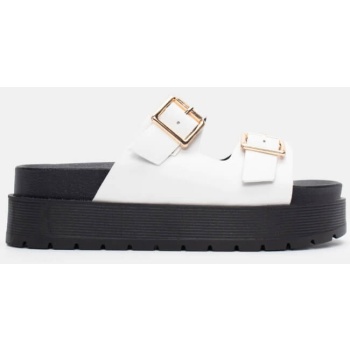 σανδάλια flatform με διπλές τόκες  σε προσφορά