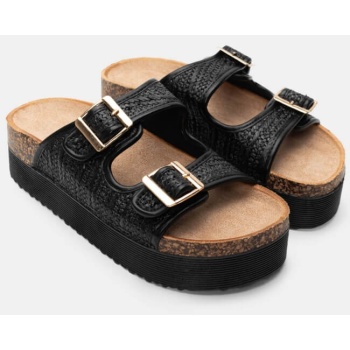 σανδάλια flatform με διπλές τόκες  σε προσφορά