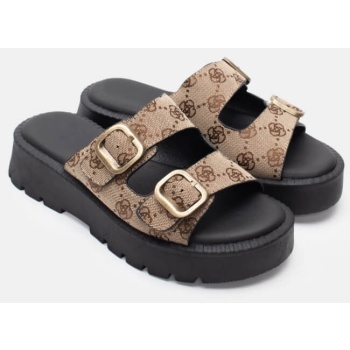 σανδάλια flatform με διπλές τόκες  σε προσφορά