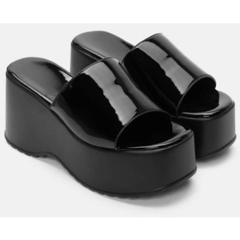 πλατφόρμες με φαρδιά φάσα - μαύρο σε προσφορά