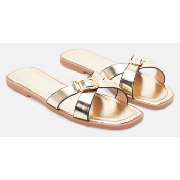 σανδάλια flat με διπλά λουράκια & τόκα σε προσφορά