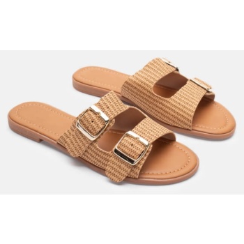 σανδάλια flat με διπλά λουράκια  σε προσφορά