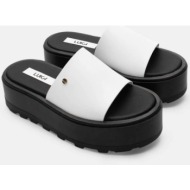  luigi design - πλατφόρμες με φαρδιά φάσα - λευκό