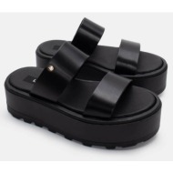  luigi design - πλατφόρμες με διπλή φάσα - μαύρο