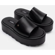  luigi design - πλατφόρμες με φαρδιά φάσα - μαύρο