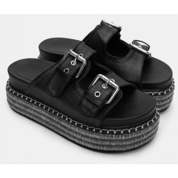 σανδάλια flatform με διπλές τόκες  σε προσφορά