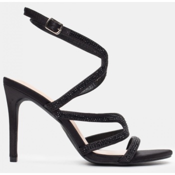 πέδιλα με strass - μαύρο σε προσφορά