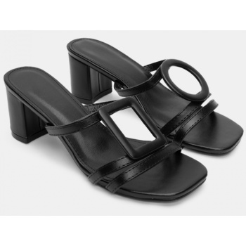 mules με τόκα - μαύρο σε προσφορά