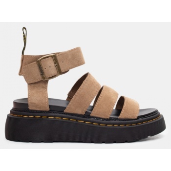 σανδάλια flatform με μπαρέτα - λαδί σε προσφορά