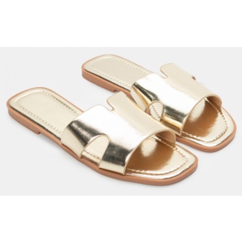σανδάλια flat με φαρδιά φάσα - χρυσό σε προσφορά
