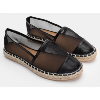 εσπαντρίγιες με δίχτυ - μαύρο σε προσφορά